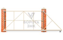 Ворота откатные 9 м 9000×3000 ЗМК-8144