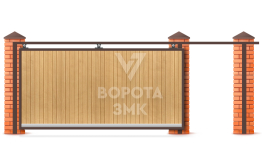Ворота откатные под ключ 5 метров 5000×3000 ЗМК-7967