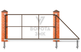 Откатные ворота каркас 3000×2000 ЗМК-7661
